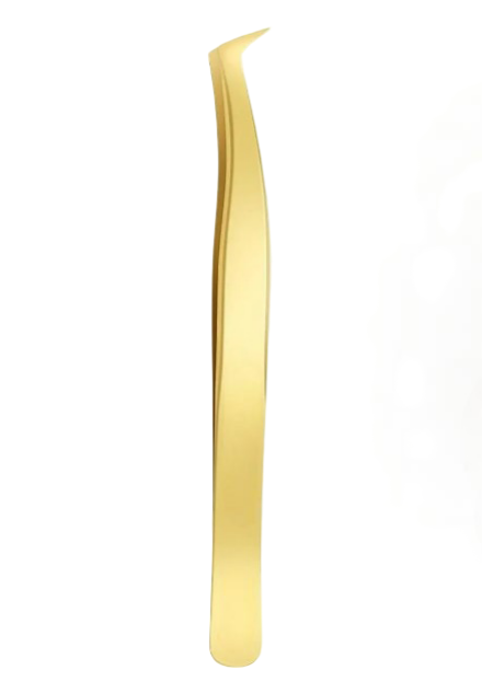 Pinzas Xtellar Extensiones De Pestañas Volumen Dorado