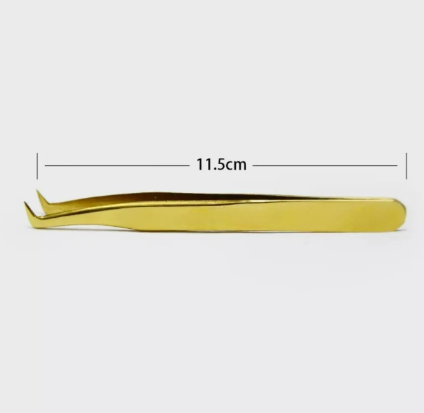 Foto 3 pulgar | Pinzas Xtellar Extensiones De Pestañas Volumen Dorado