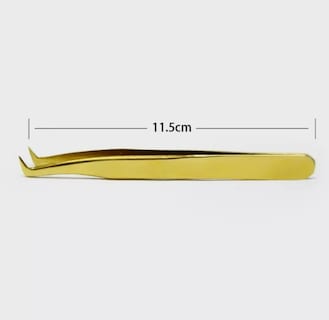 Foto 2 | Pinzas Xtellar Extensiones De Pestañas Volumen Dorado