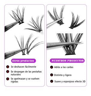 Foto 4 | Xtellar Kit Premium De Extensiones De Pestañas 3d 30d-100d 10-18mm – 300 Piezas Para Un Look Natural Y Voluminoso