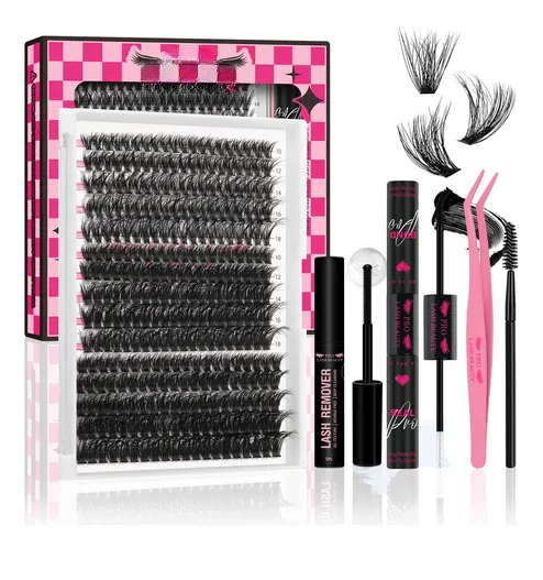 Foto 2 pulgar | Xtellar Premium Kit De Extensiones De Pestañas 3d 40d+60d+80d Para Una Envolvente Mirada Glamurosa