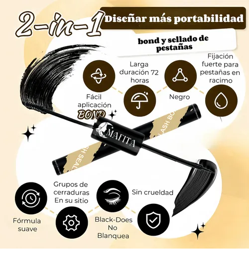 Foto 4 pulgar | Xtellar Set De Extensión De Pestañas Volumen Glamuroso Y Natural, Innovador Kit De Maquillaje