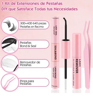 Foto 3 | Xtellar Kit De Extensiones De Pestañas Con Herramientas Profesionales Premium