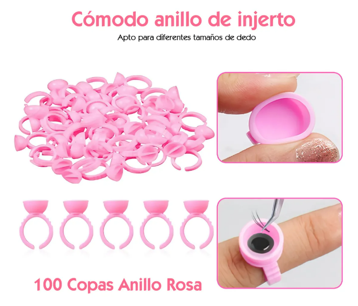 Foto 4 pulgar | Microbrush Xtellar  100 Parches Hidrogel + 100 Cepillos + 100 Anillo