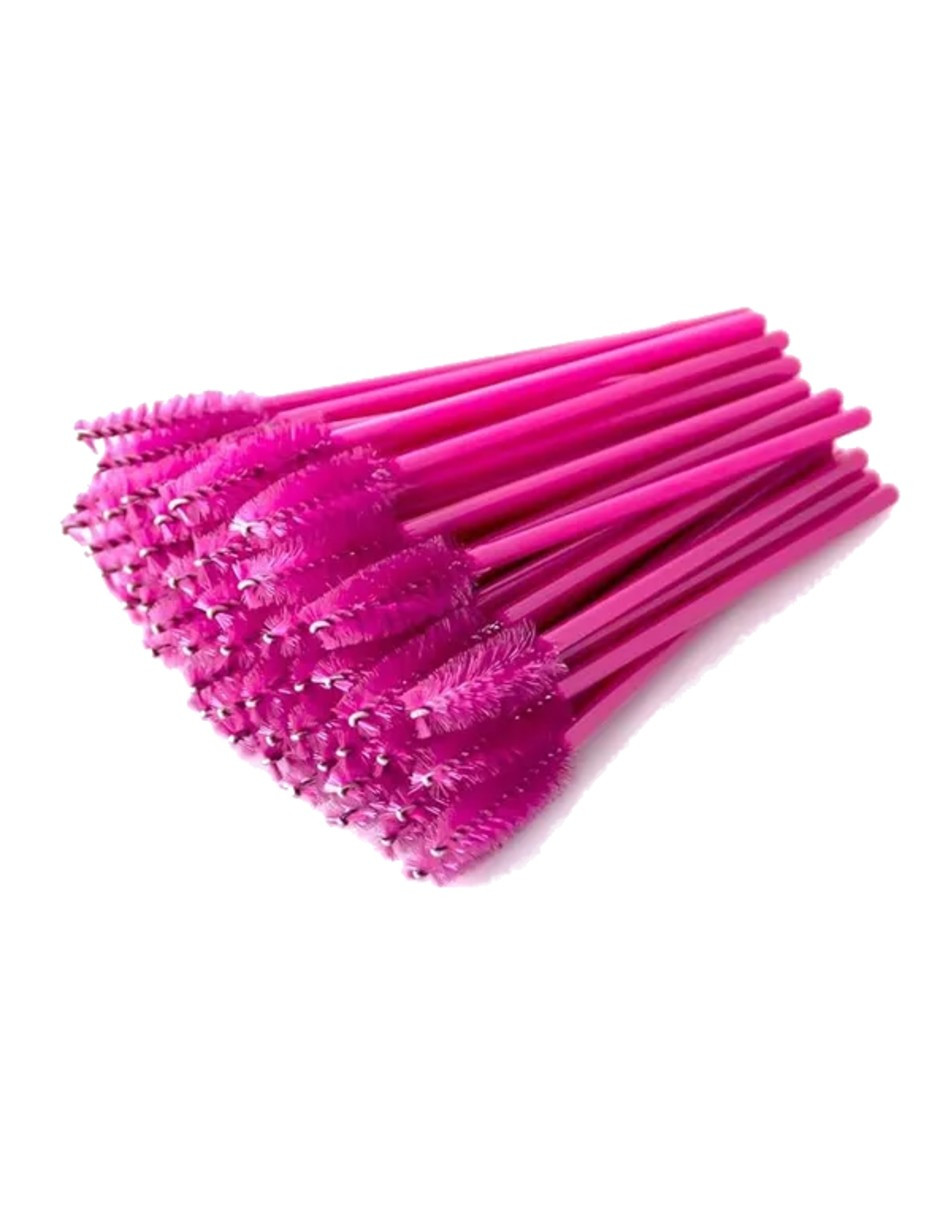 Foto 3 pulgar | 50 Cepillos Para Champú De Pestañas+abanico Para Pestañas Chicle