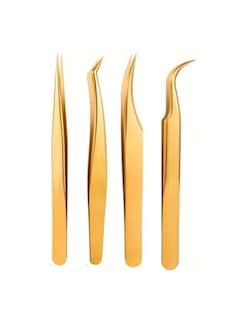 Foto 1 | Kit 4 Pinzas Con Estuche Dorado