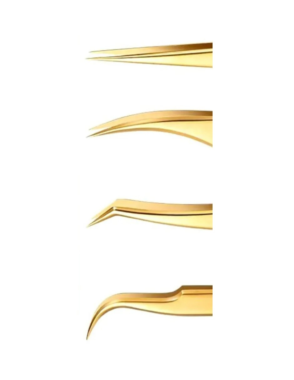 Foto 4 pulgar | Kit 4 Pinzas Con Estuche Dorado