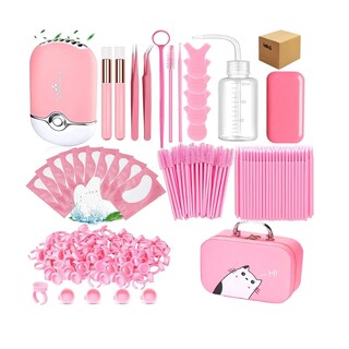 Foto 1 | Kit de Pestañas 1x1 con Ventilador USB Recargable con Accesorios