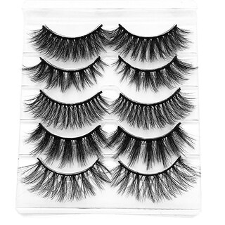 Foto 1 | Pestañas Postizas Huoguo Maquillaje Natural Hecho A Mano 5 Pares - Venta Internacional.