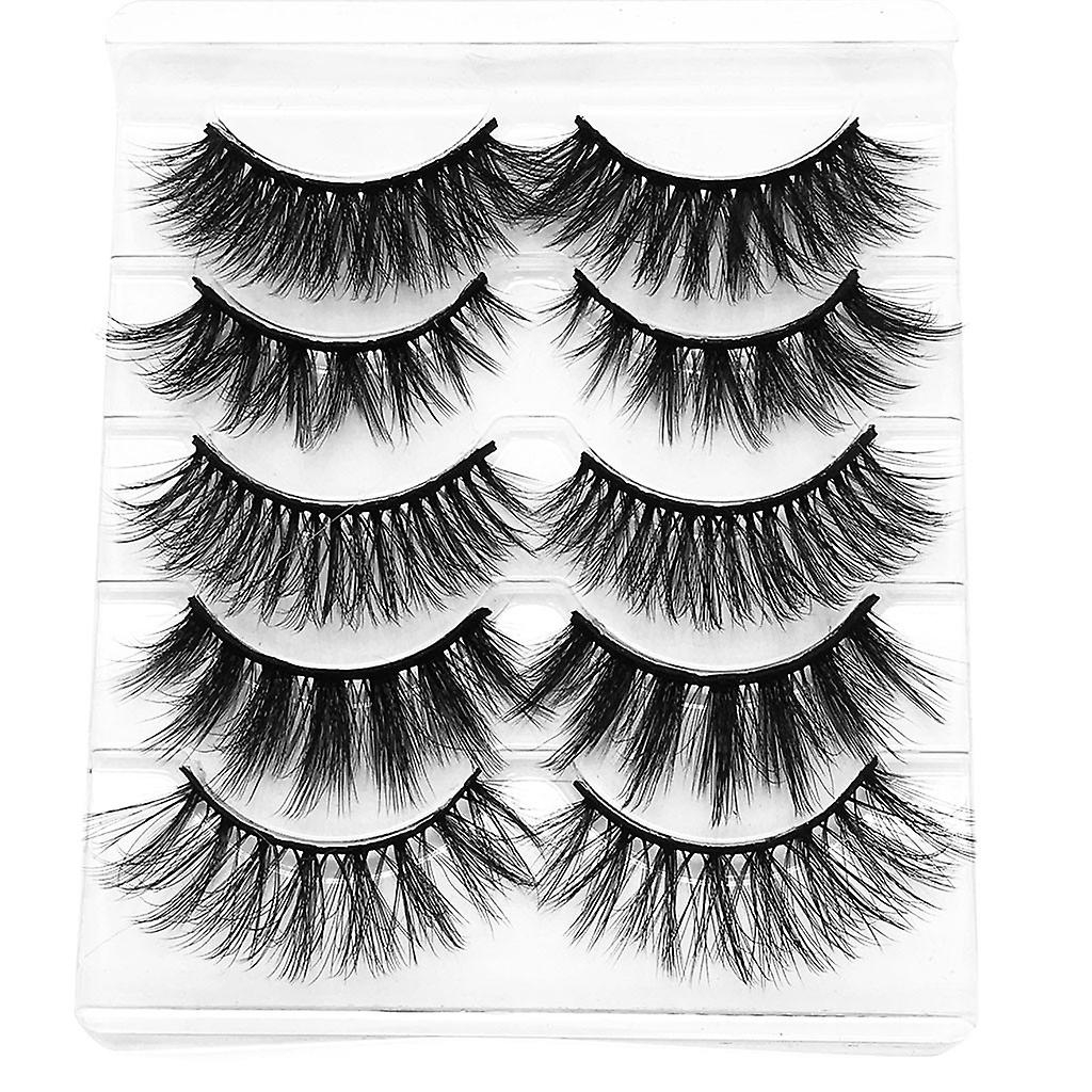 Foto 3 pulgar | Pestañas Postizas Huoguo  Maquillaje Natural Hecho A Mano  5 Pares - Venta Internacional.