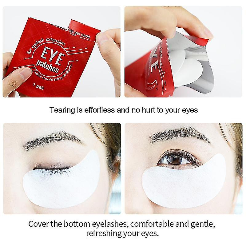 Foto 4 | Eye Primer Huoguo  60 Pares De Almohadillas Para Extensión De Pestañas  Color Rojo - Venta Internacional.