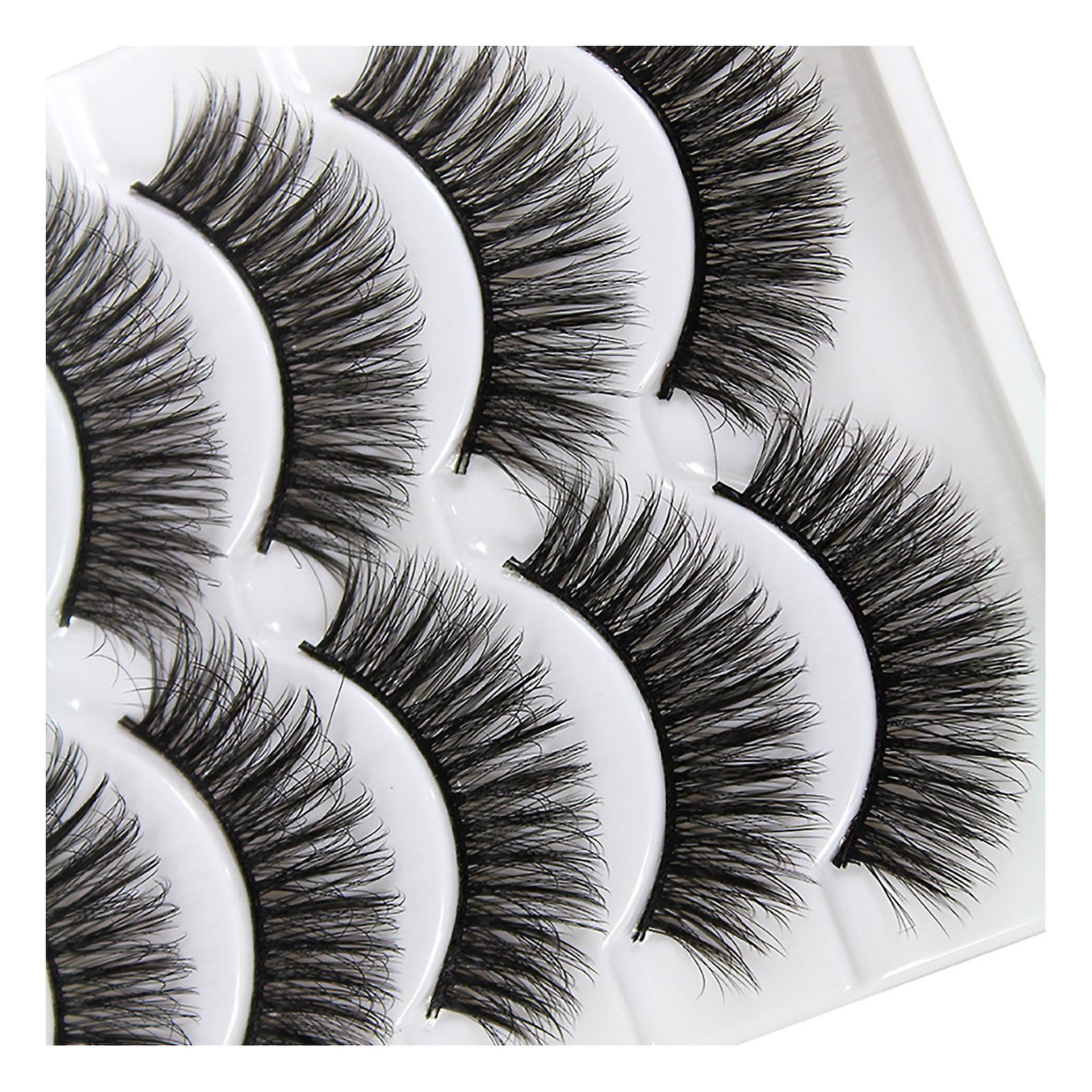 Foto 1 | Pestañas Postizas Huoguo 3d Gruesas  Largas  Negras  Paquete De 5 Pares - Venta Internacional.
