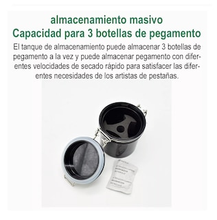 Foto 3 | Contenedor de Pegamento para Pestañas Mink Belug 250 ml color Negro