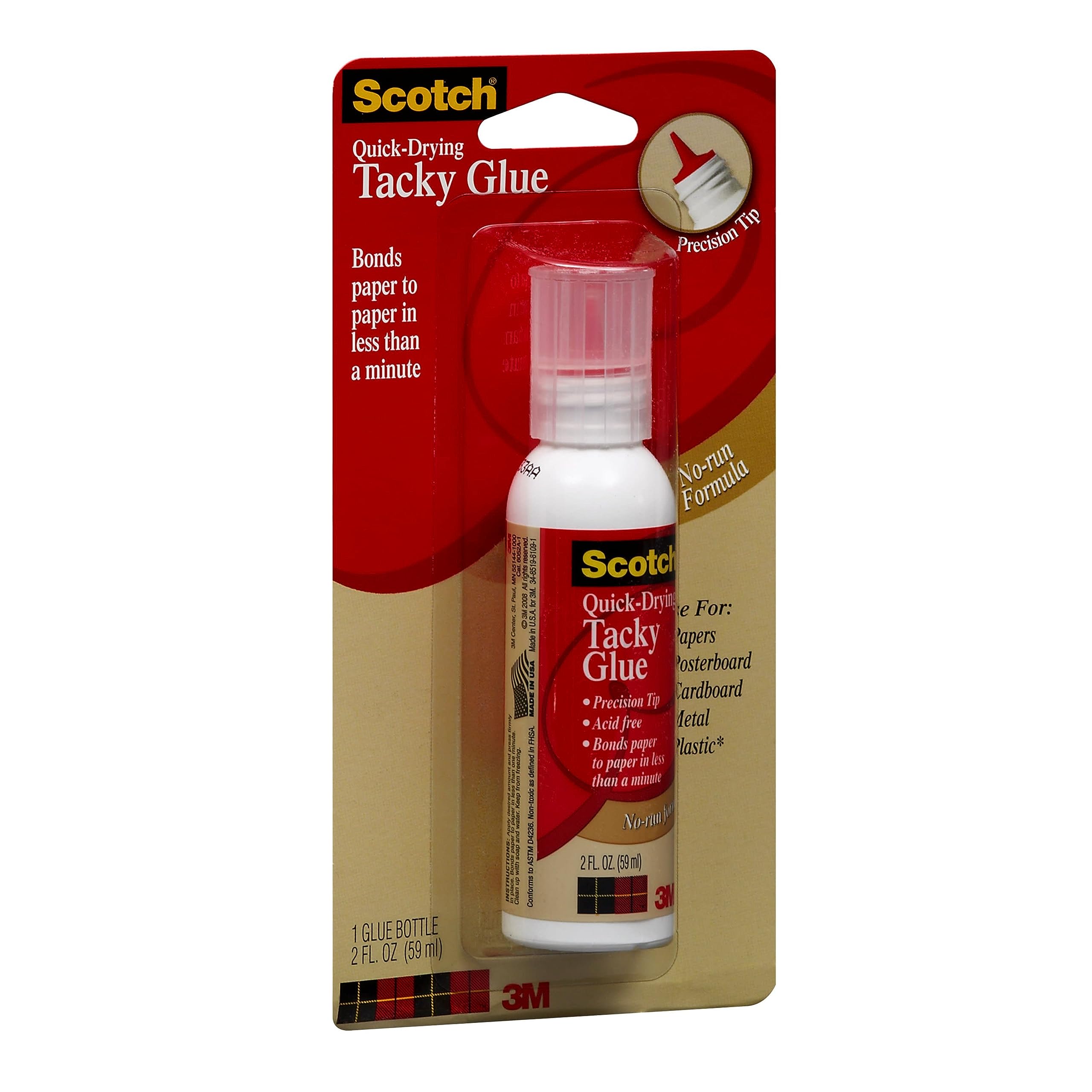 Foto 4 pulgar | Pegamento Escocés De Secado Rápido, Adhesivo, 60 Ml, Se Seca, Transparente, No Tóxico - Venta Internacional.