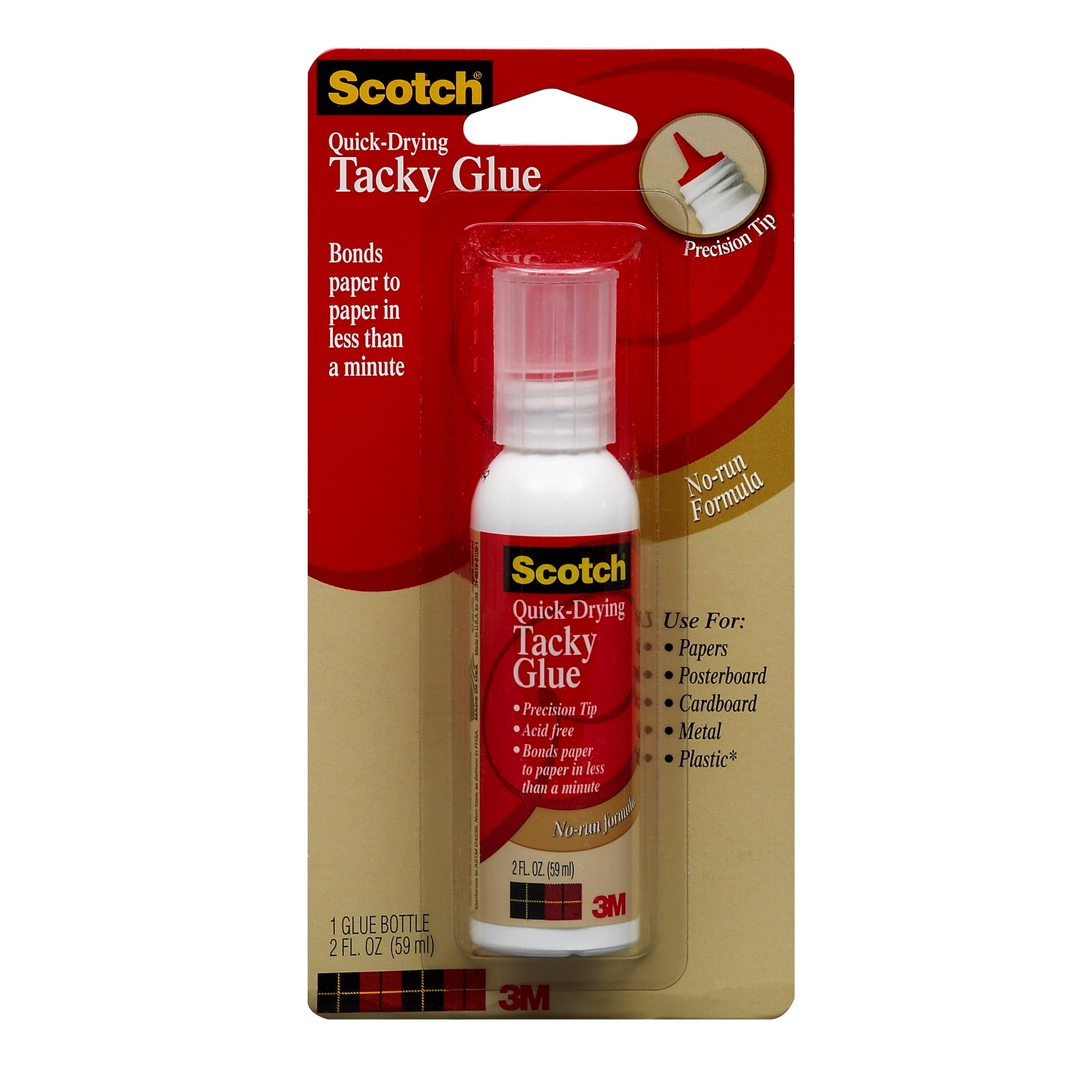 Foto 4 | Pegamento Escocés De Secado Rápido, Adhesivo, 60 Ml, Se Seca, Transparente, No Tóxico - Venta Internacional.