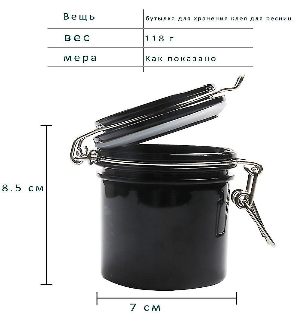 Foto 5 pulgar | Caja De Almacenamiento De Pegamento Para Pestañas Postizas  Contenedor Cisterna Negro Huoguo - Venta Internacional.