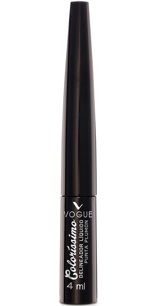 Delineador Líquido Plumón Vogue color Negro 4 ml