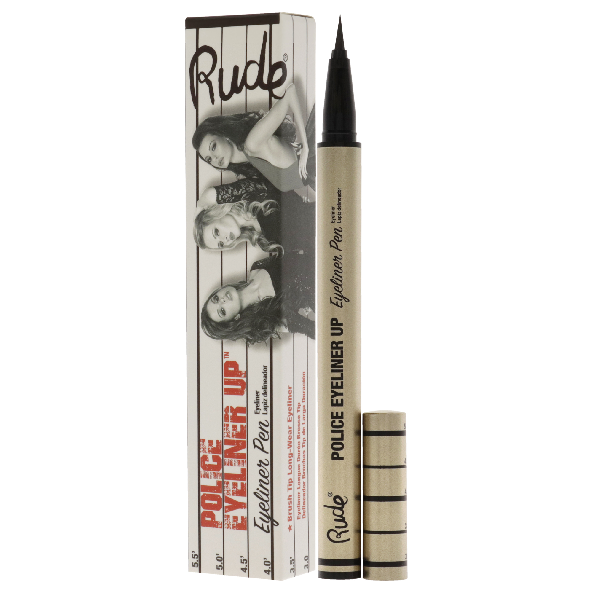 Foto 5 pulgar | Police Eyeliner Up Eyeliner Pen - Big House Rude Cosmetics Black Colour