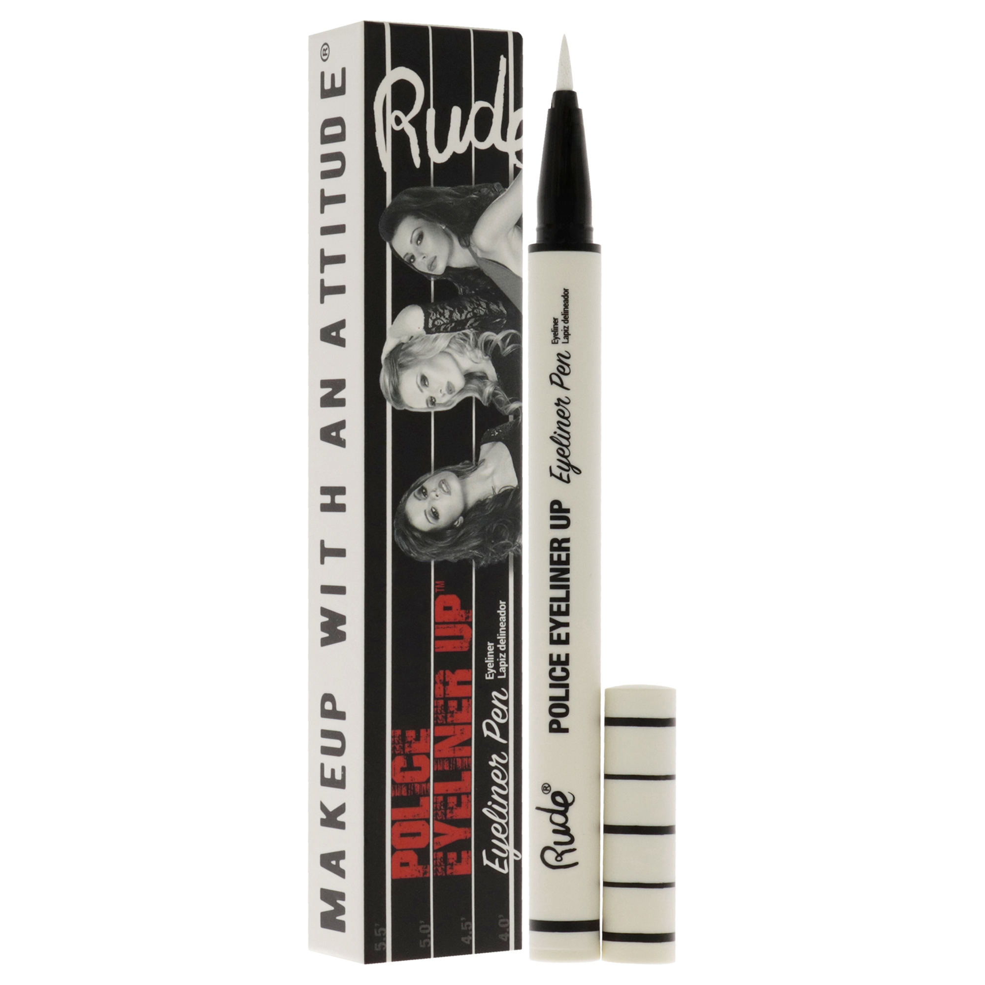 Foto 4 pulgar | Police Eyeliner Up Eyeliner Pen - Top Dog Rude Cosmetics White Colour