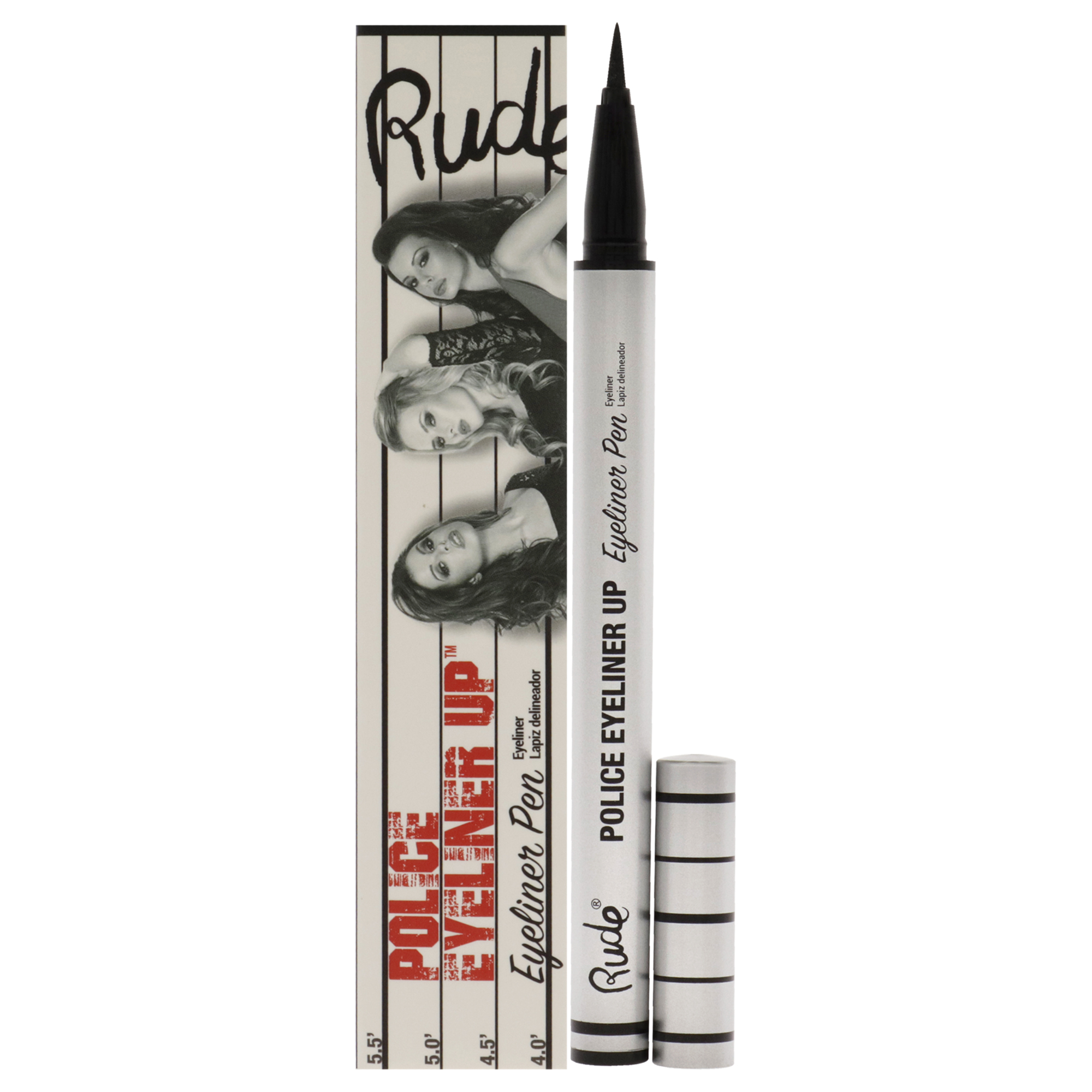 Foto 2 pulgar | Police Eyeliner Up Eyeliner Pen - Bail Bond Rude Cosmetics Black Colour