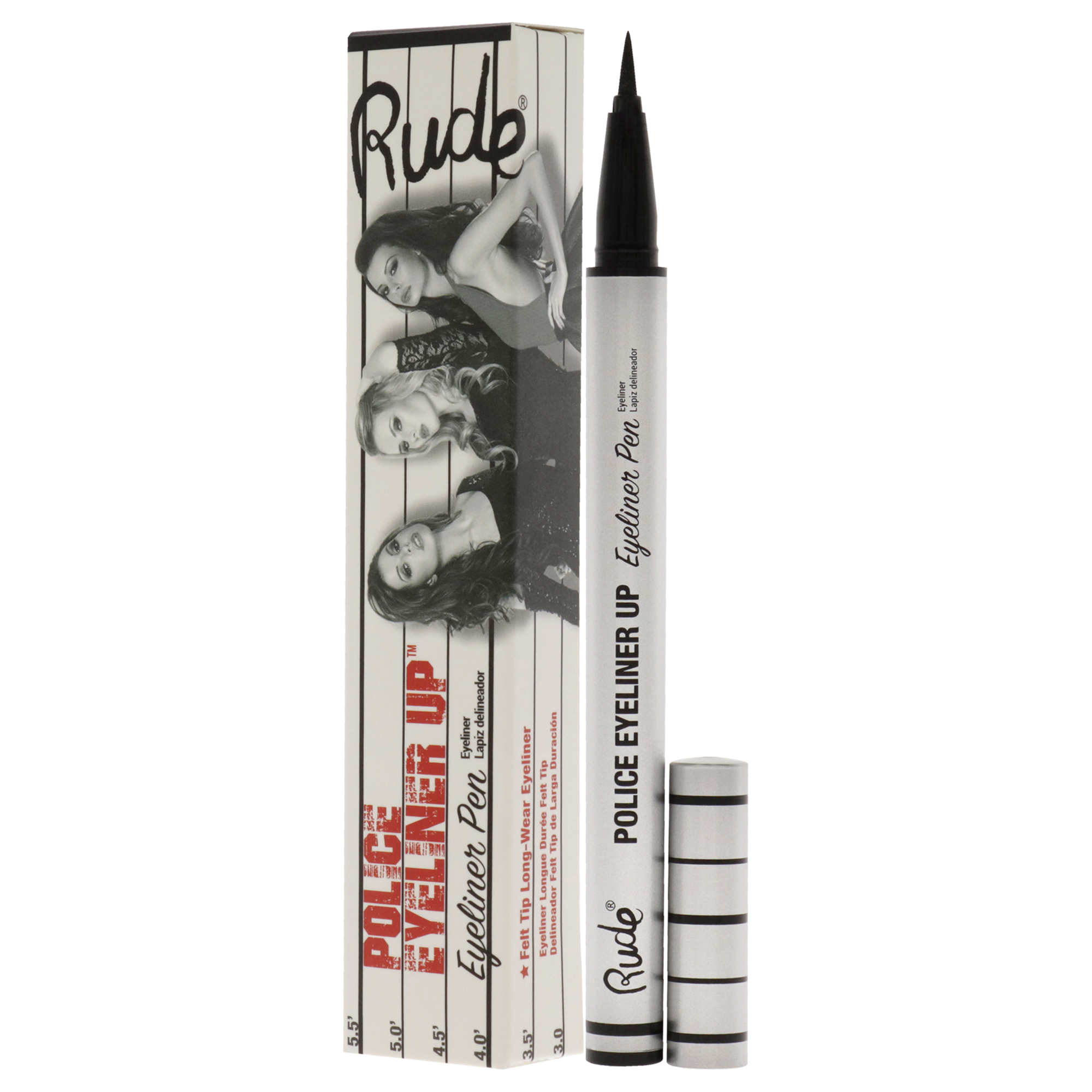 Foto 5 pulgar | Police Eyeliner Up Eyeliner Pen - Bail Bond Rude Cosmetics Black Colour