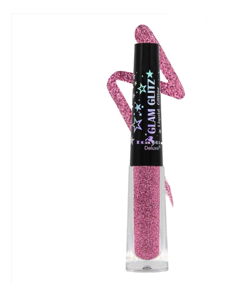 Delineador Italia Glitter Glam Glitz Liquid Original B11 Rosa