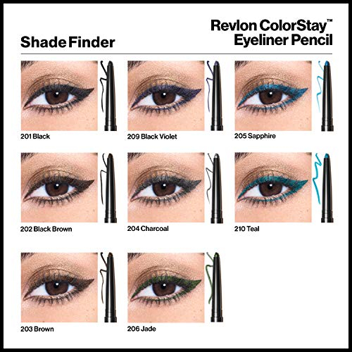 Foto 8 pulgar | Venta Internacional - Lápiz Delineador De Ojos Revlon Colorstay Waterproof 201 Negro, Paquete De 2