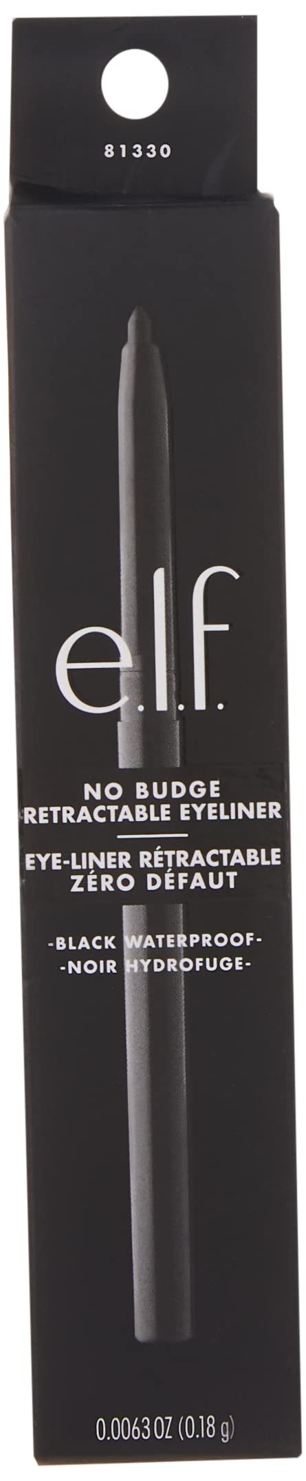 Foto 2 | Venta Internacional - Delineador de Ojos e.l.f. No Budge Retráctil Cremoso Ultrapigmentado