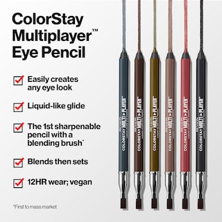 Foto 2 | Venta Internacional - Lápiz De Ojos Revlon Colorstay Multiplayer 401 Checkmate 0.9 Ml