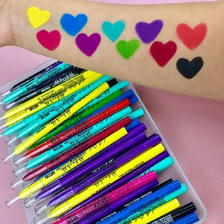 Foto 6 | Venta Internacional - Delineador De Ojos L.a. Girl Shockwave Neon, Opaco, 0.04 Oz