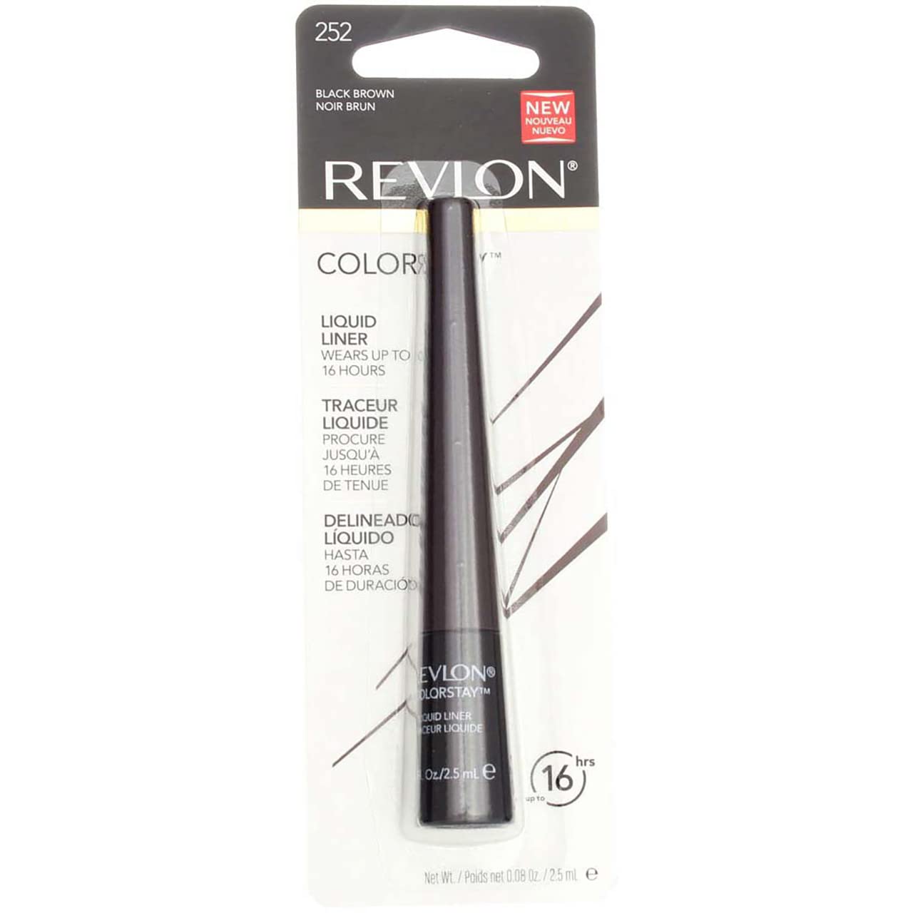 Foto 2 pulgar | Delineadores Revlon Colorstay #252 Black Brown Paquete de 4 - Venta Internacional