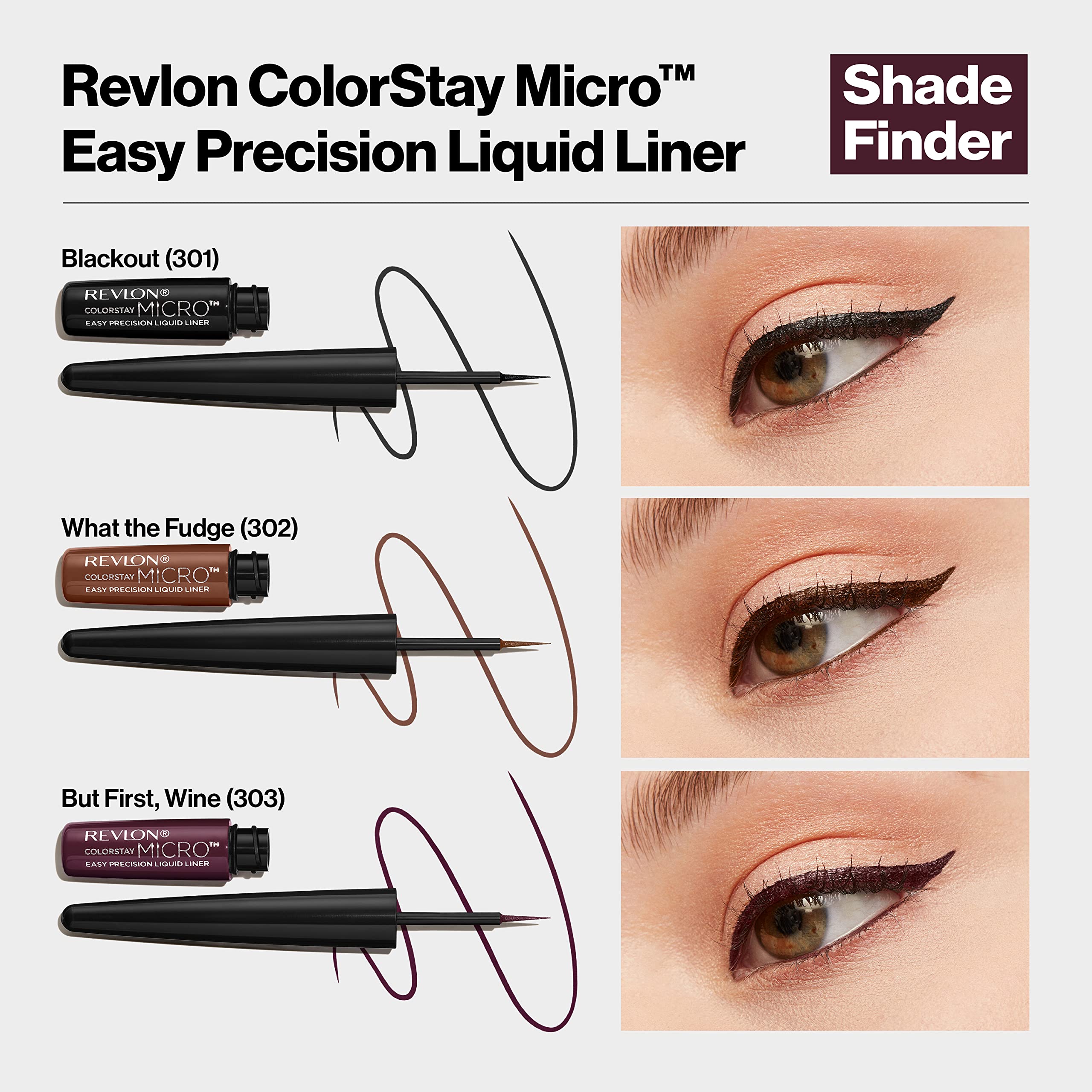 Foto 8 pulgar | Delineador Líquido Revlon Colorstay Micro Easy Precision 301 Blackout - Venta Internacional