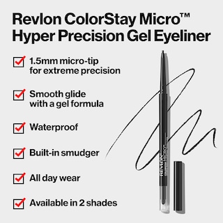 Foto 5 | Delineador de Ojos en Gel Revlon Colorstay Micro Hyper Precision 215 Brown - Venta Internacional
