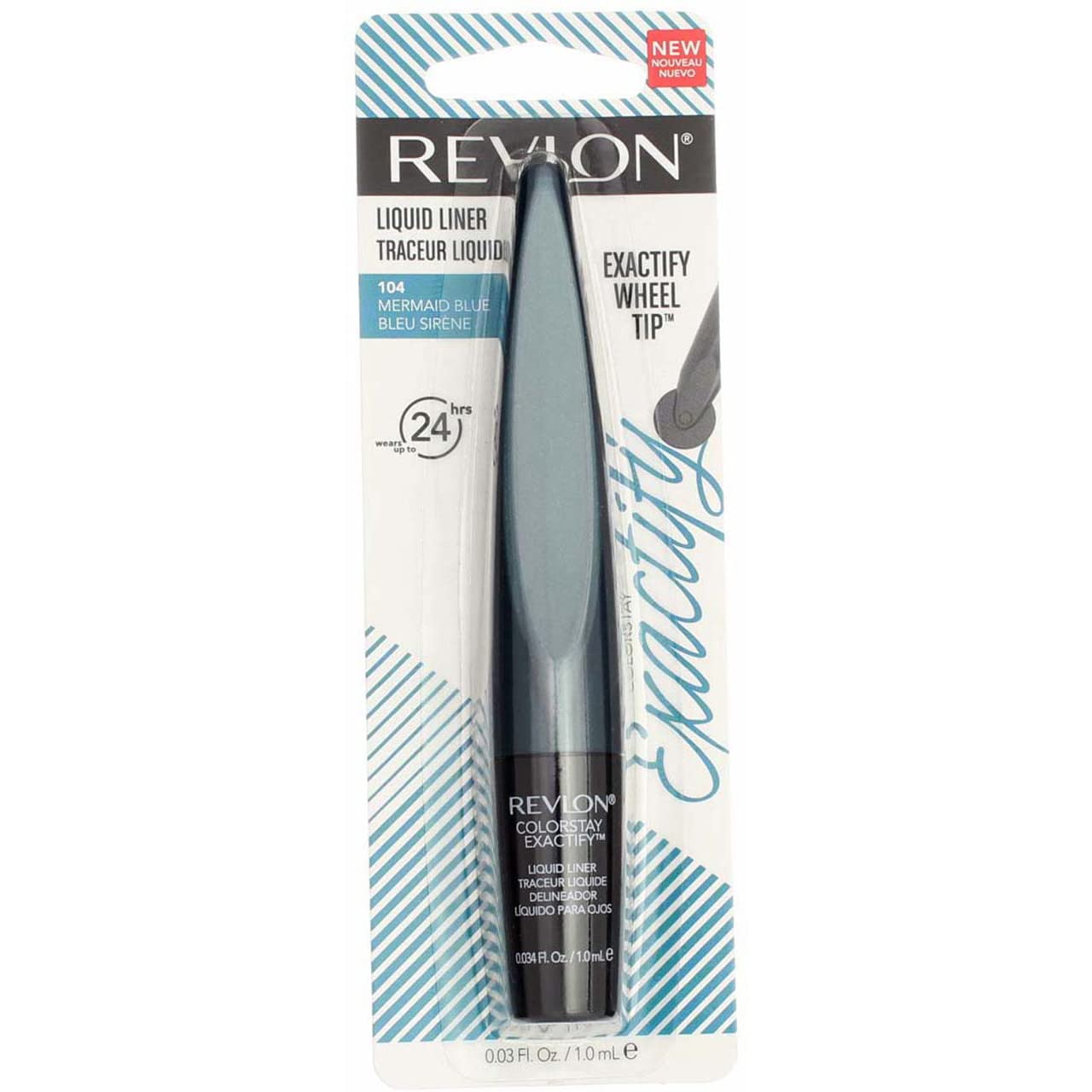 Foto 2 pulgar | Delineador Líquido Revlon Colorstay Exactify 104 Mermaid Blue Paquete de 2 - Venta Internacional