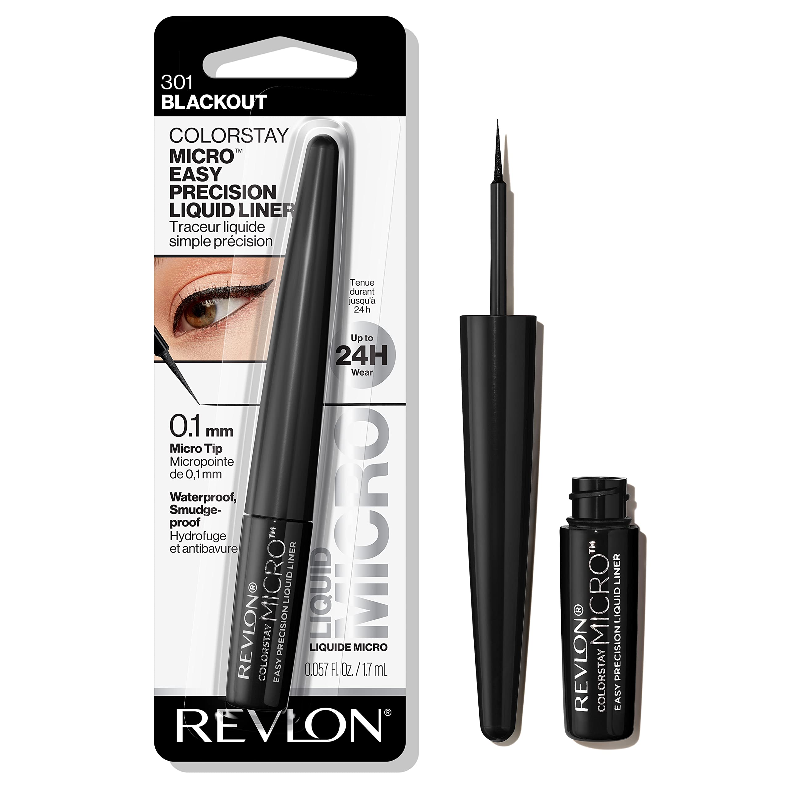 Delineador Líquido Revlon Colorstay Micro Easy Precision 301 Black - Venta Internacional