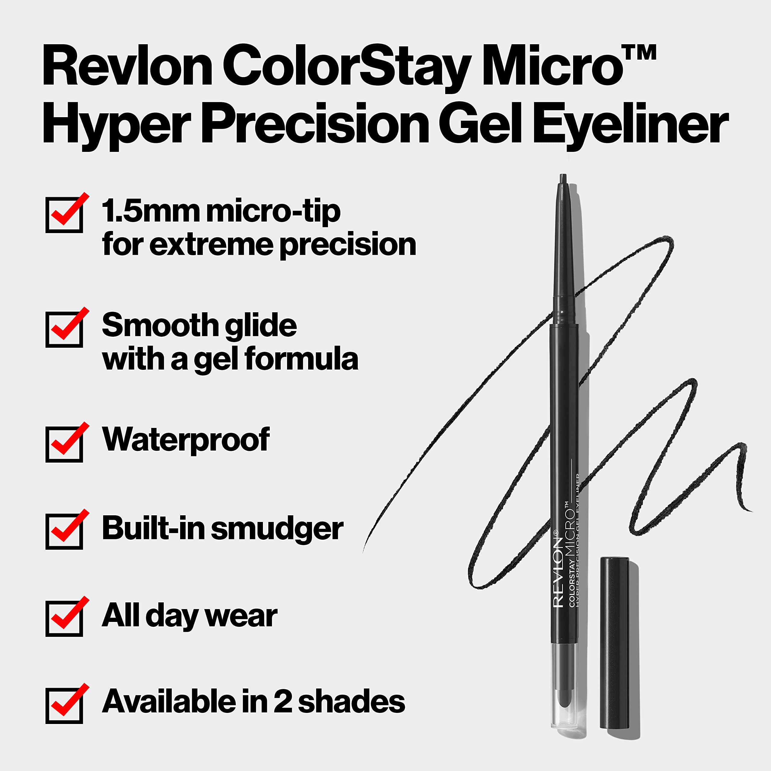 Foto 6 pulgar | Delineador de Ojos en Gel Revlon Colorstay Micro Hyper Precisión 214 Black - Venta Internacional