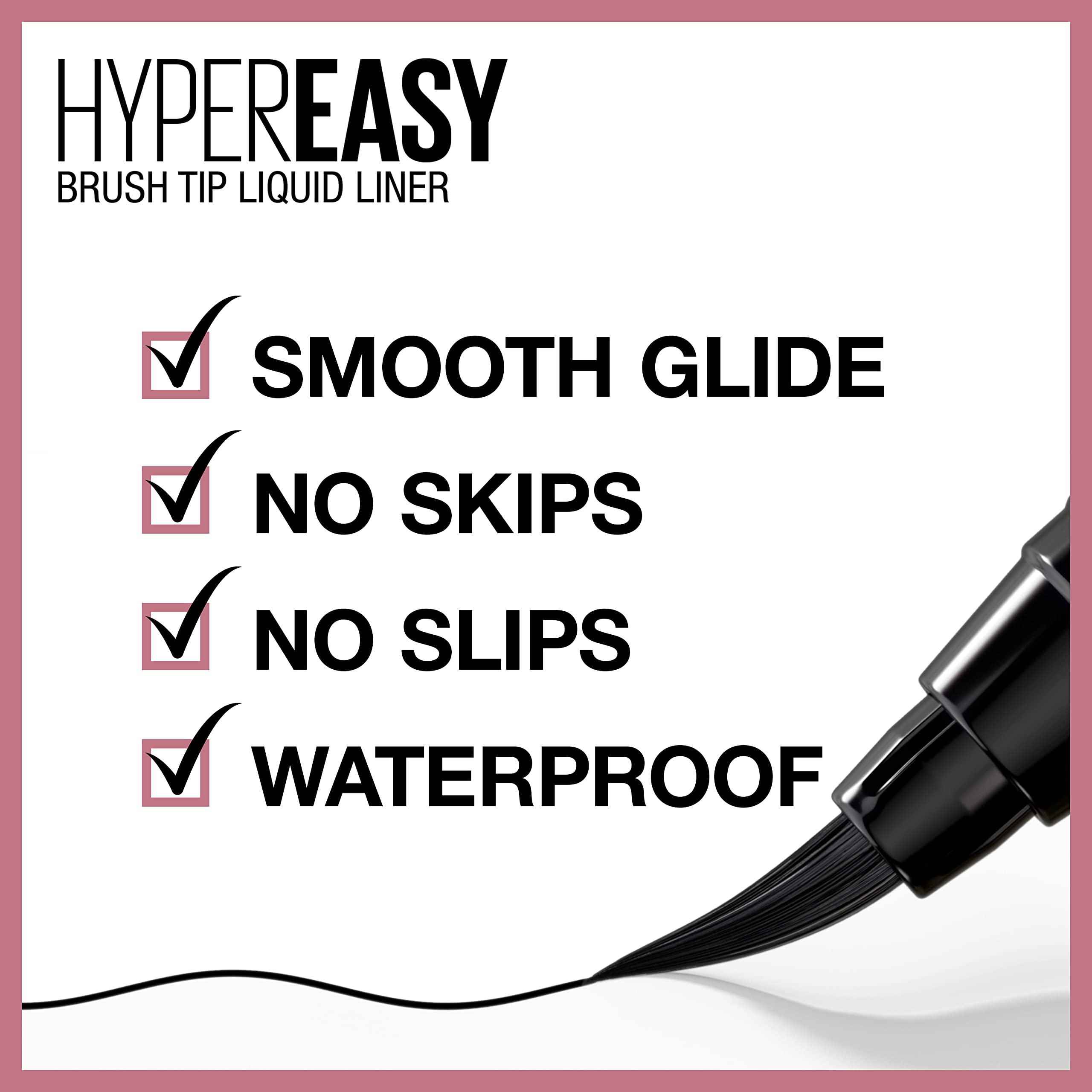 Foto 3 pulgar | Delineador Líquido Maybelline Hyper Easy Negro para Ojos-Venta Internacional