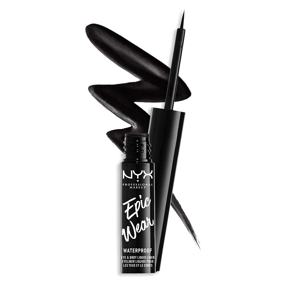 Delineador Líquido Nyx Proffesional Makeup Epic Wear Negro para Ojos-Venta Internacional