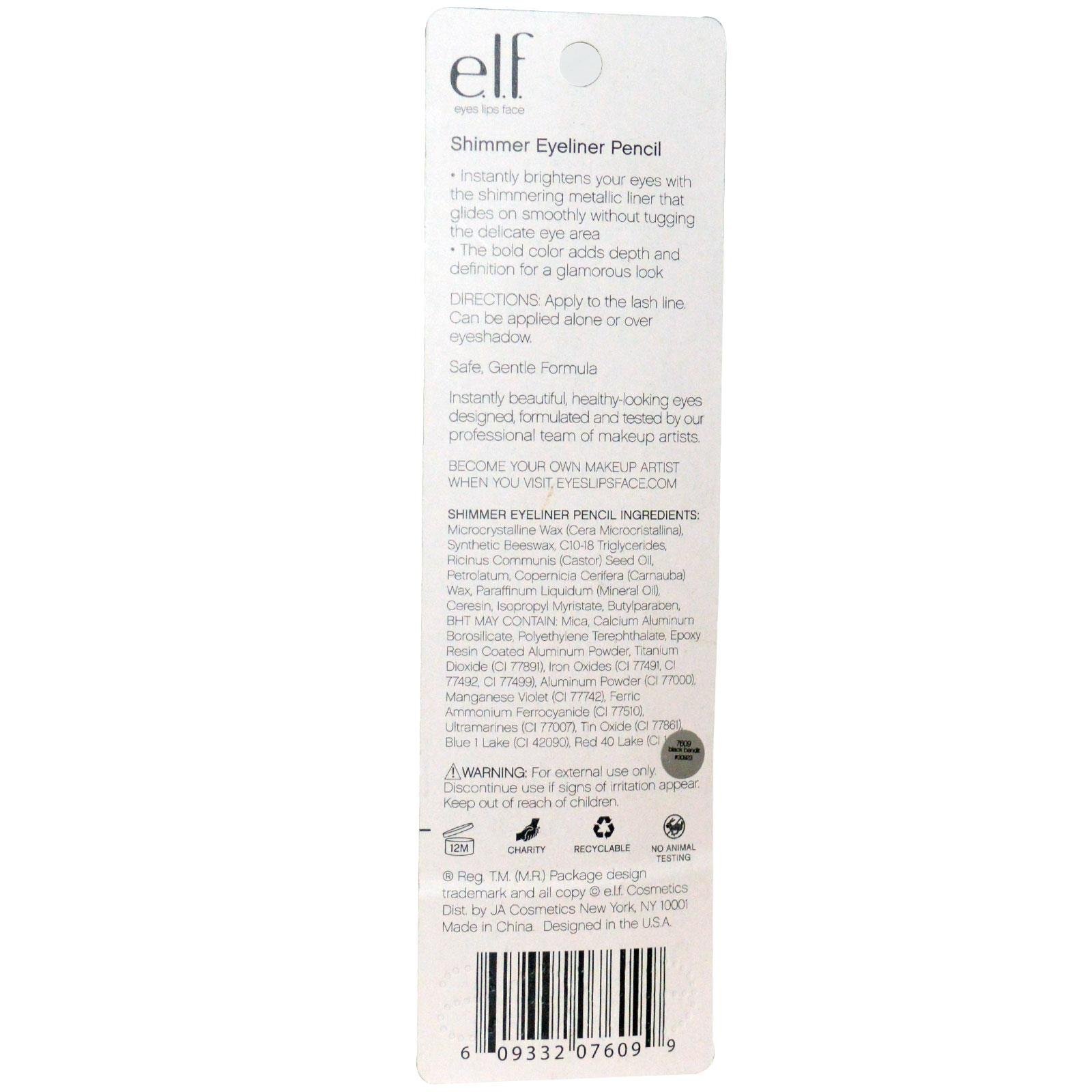 Foto 4 pulgar | Delineador de Ojos E.l.f. Essential Waterproof Black Bandit 70 Ml - Venta Internacional