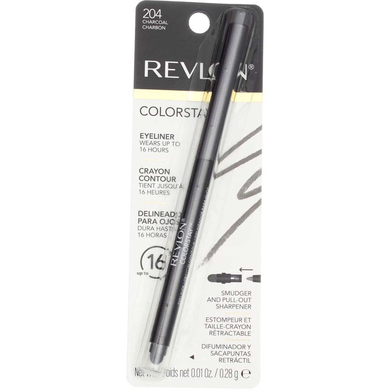 Foto 2 pulgar | Lápiz Delineador de Ojos Revlon Colorstay Charcoal 204 0.3 Ml x4 - Venta Internacional