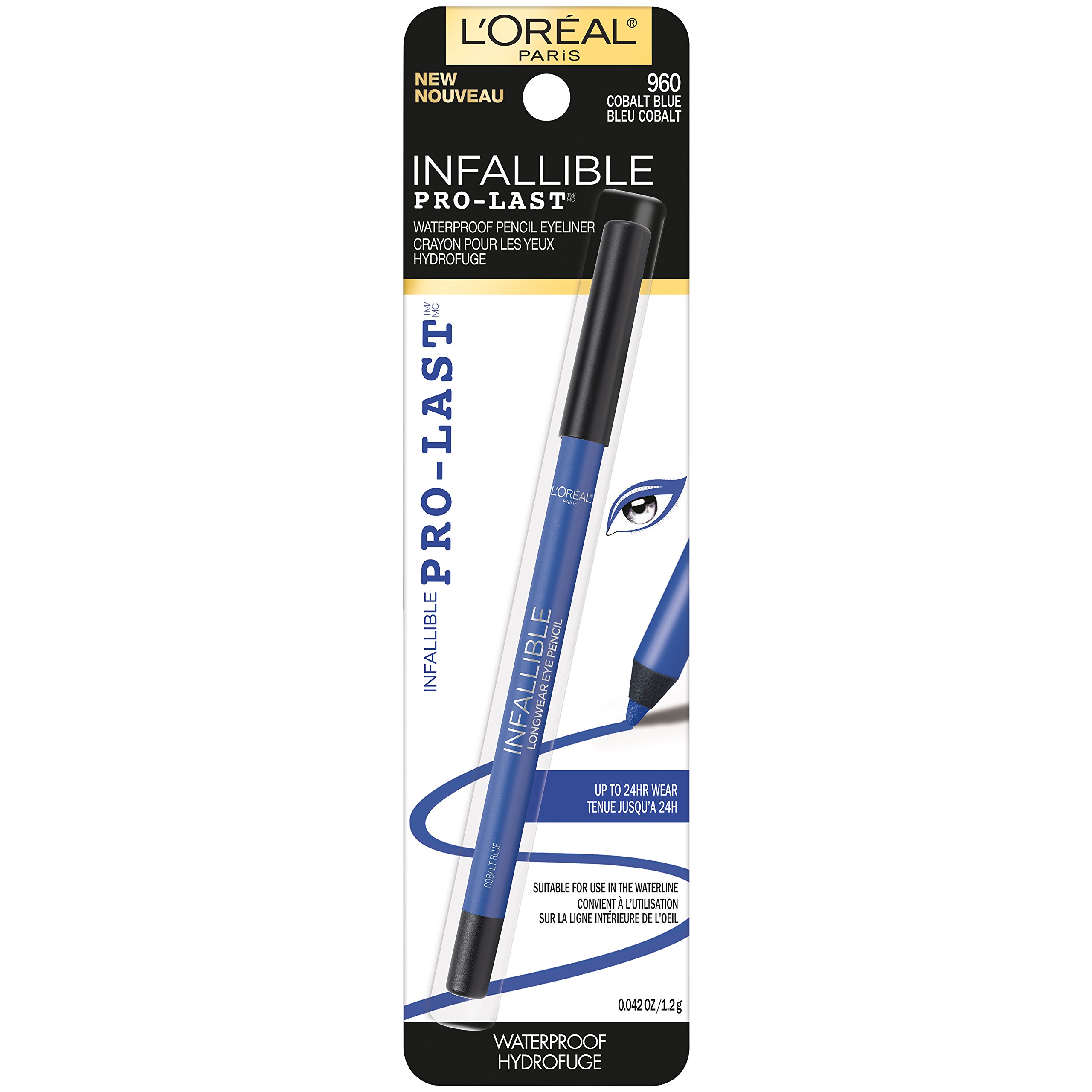 Delineador De Ojos L'oreal Paris Infallible Pro-last Pencil Azul Cobalto - Venta Internacional.