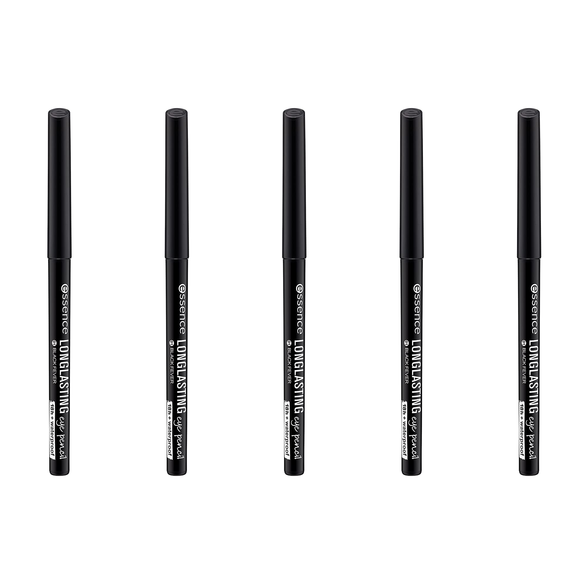 Foto 2 | Lápiz Delineador De Ojos Essence Longlasting Black, 5 Unidades, Resistente Al Agua - Venta Internacional.