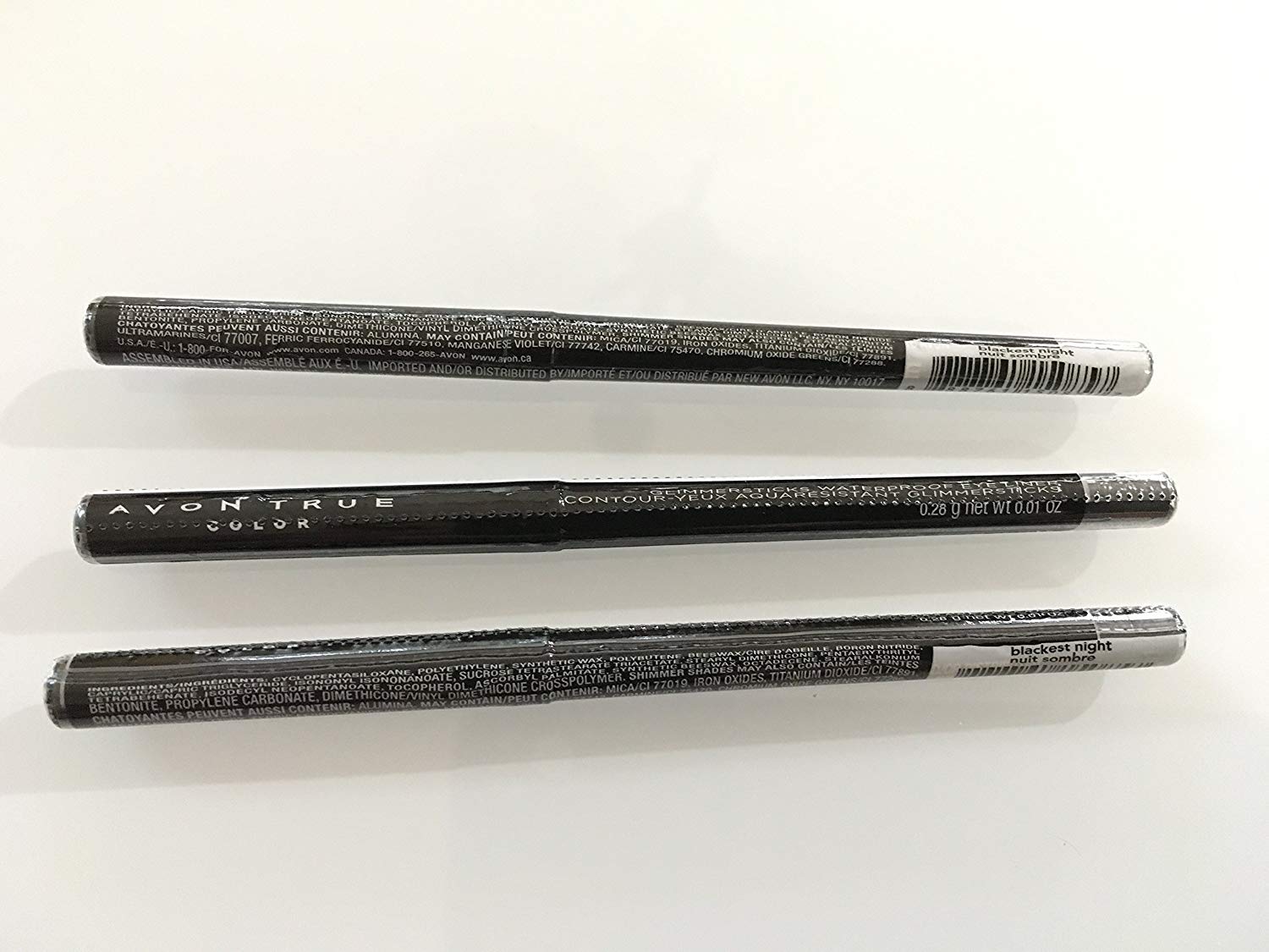 Foto 2 pulgar | Delineador De Ojos Impermeable Avon Glimmersticks Blackest Night X3 - Venta Internacional.