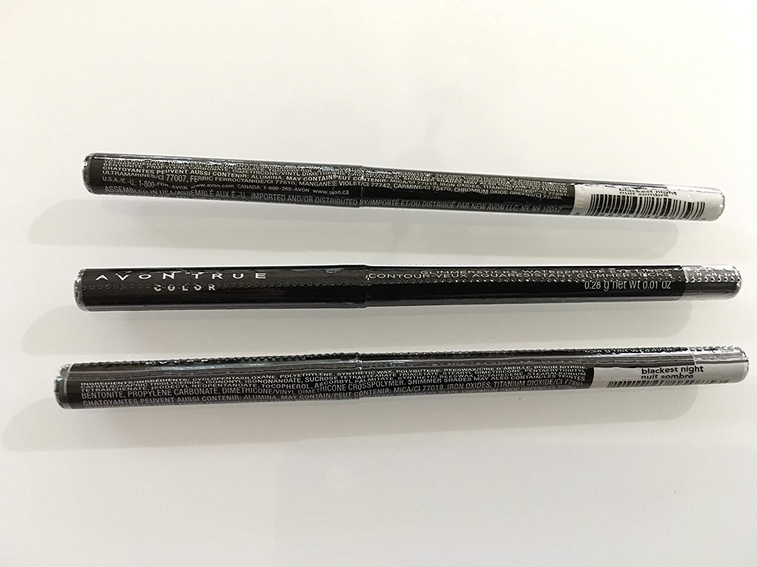 Foto 3 pulgar | Delineador De Ojos Impermeable Avon Glimmersticks Blackest Night X3 - Venta Internacional.