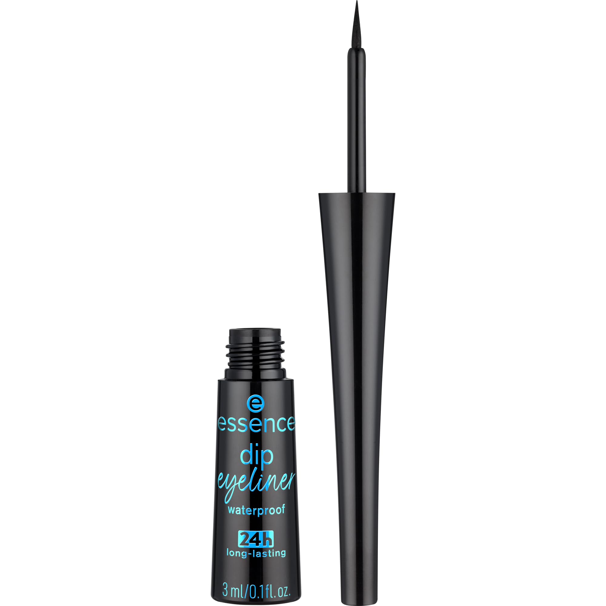 Delineador De Ojos Essence Dip Waterproof 24 H De Larga Duración, Color Negro Oscuro - Venta Internacional.