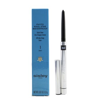 Foto 4 pulgar | Delineador De Ojos Sisley Phyto Khol Star Waterproof Stylo #1 Matte On - Venta Internacional.