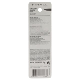 Foto 2 | Delineador De Ojos Rimmel Exaggerate Smoke N Shine 004 Blue Steel - Venta Internacional.