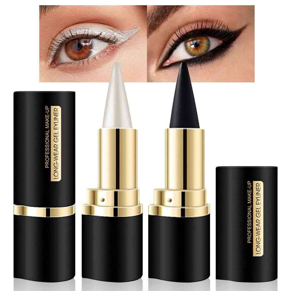 Foto 2 pulgar | Set De Maquillaje Evpct En Gel Delineador De Ojos A Prueba De Agua Negro Plateado - Venta Internacional.
