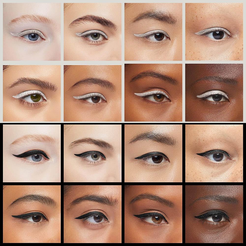 Foto 4 pulgar | Set De Maquillaje Evpct En Gel Delineador De Ojos A Prueba De Agua Negro Plateado - Venta Internacional.