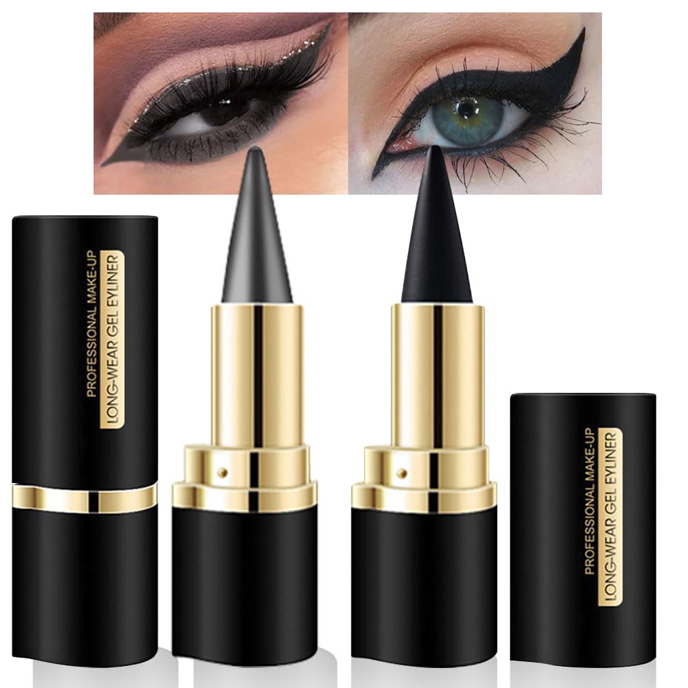 Foto 1 | Set De Lápices Delineadores De Ojos En Gel Evpct, Negro Y Gris, Impermeable, 2 Unidades - Venta Internacional.